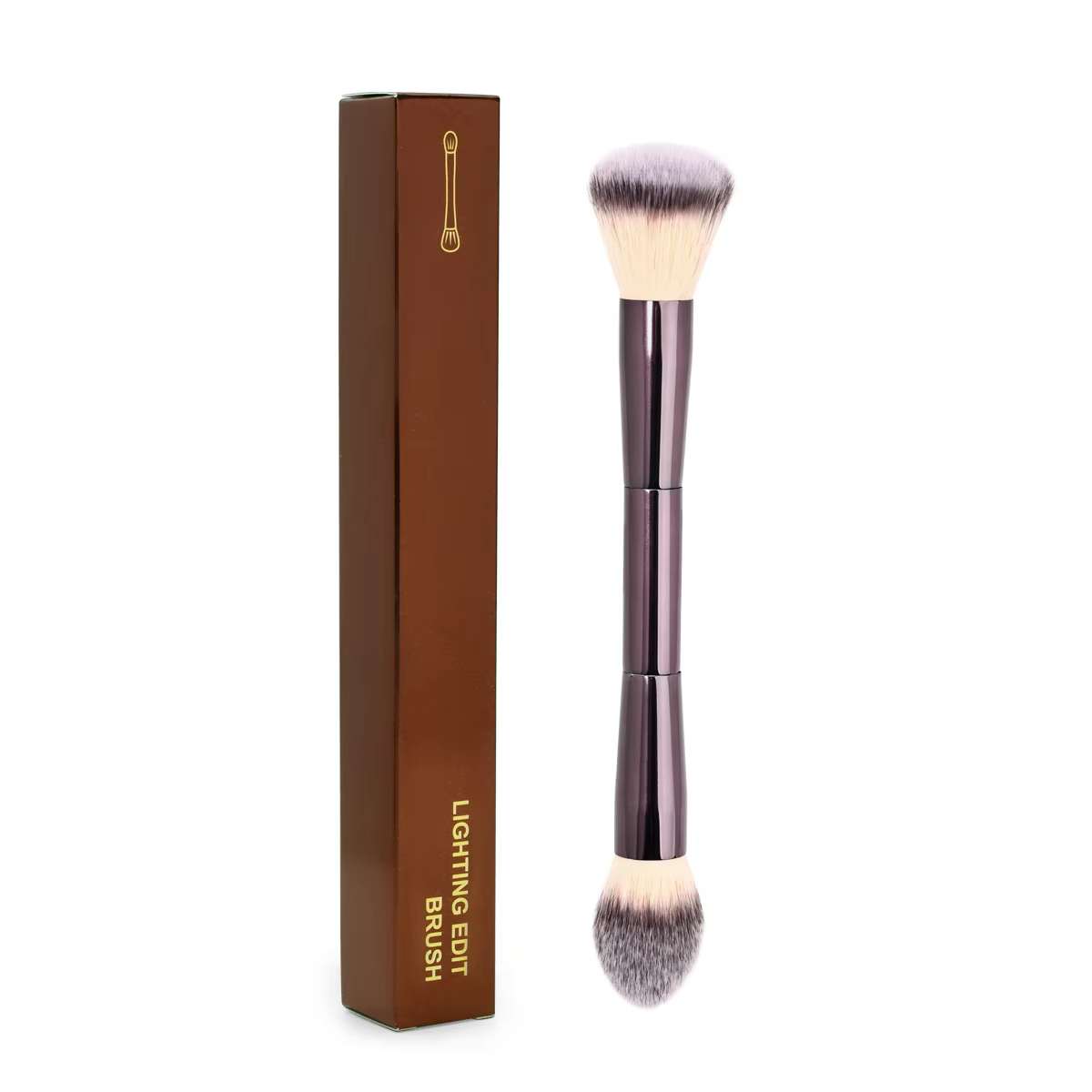 Professional Coffee High Quality Double-ended Blush Powder Brush