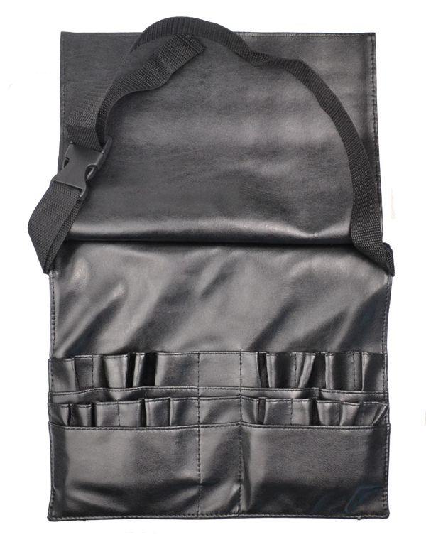 Professional Makeup Belt Bag for Brushes bag, Cosmetic leather belt bag