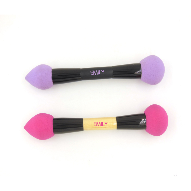 Dual end latex free makeup sponge stick beauty cosmetic blender makeup sponge