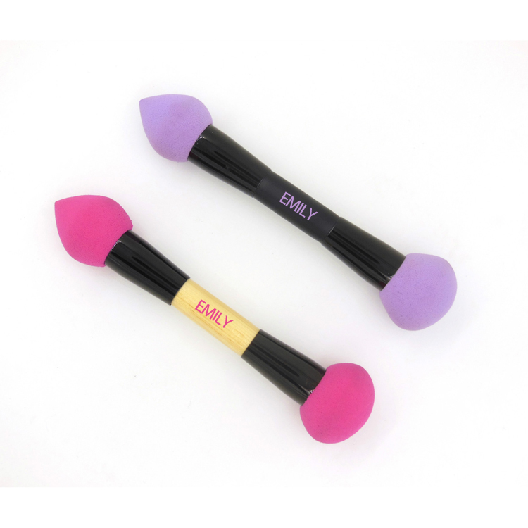 Dual end latex free makeup sponge stick beauty cosmetic blender makeup sponge